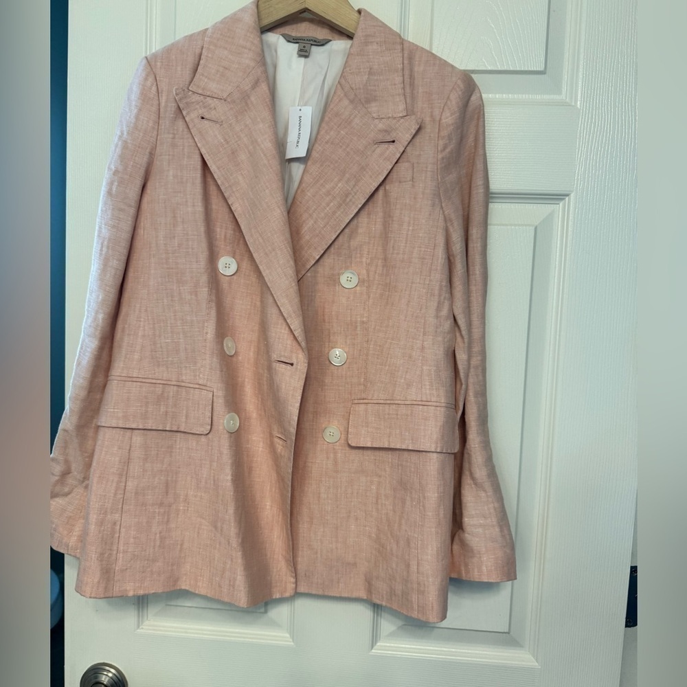 New - Banana Republic retail store - palma linen blazer - Picture 2 of 7